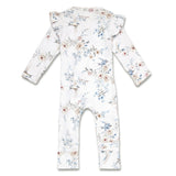 Sweet Swallows Organic Snugglesuit Convertible Romper with Frill AW26