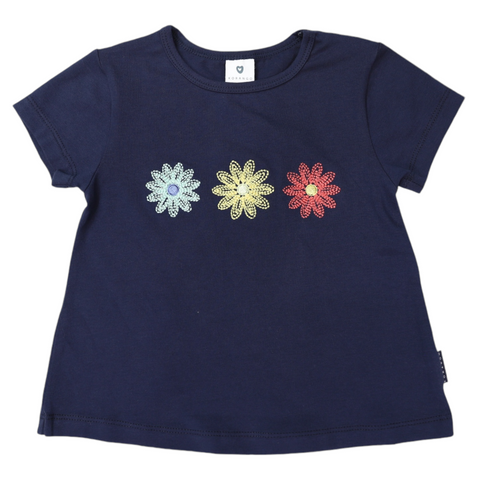 Flower Swing Top Navy SS24