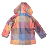 Sherpa Lined Check Raincoat Red AW25