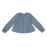 Cornflower Rib Smock Blouse AW25