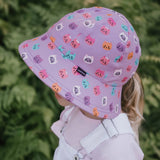 Girls Ponytail Bucket Sun Hat- Kitty SS25
