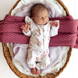 Mermaid Organic Snugglesuit Convertible Romper with Frill AW26