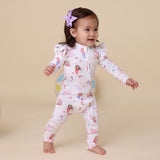 Mermaid Organic Snugglesuit Convertible Romper with Frill AW26