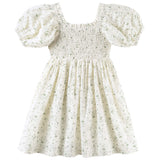 Lily Puff Sleeve Dress - Ecru Floral SS25