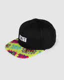 Stomp Youth Flat Peak Snapback Cap- Black SS25