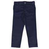 Stretch Twill Chino with Elastic  Waist Navy SS25