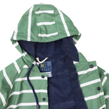 Colour Change Stripe Raincoat Green AW25