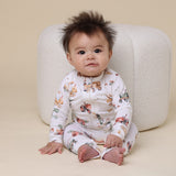 Diggers & Tractors Organic Snugglesuit Convertible Romper AW26