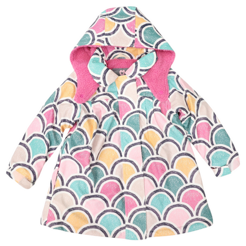 Arch Print Lined Raincoat Green AW25