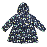 Sunshine & Rainbows Polar Fleece Lined Raincoat Peacoat AW24