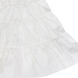 Tiered Cotton Lawn Dress White SS25