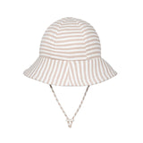 Toddler Bucket Sun Hat- Natural Stripe SS25