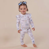 Sweet Swallows Organic Snugglesuit Convertible Romper with Frill AW26