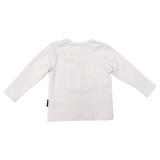 Long Sleeve Applique Truck Tee Grey AW24