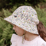 Girls Ponytail Bucket Sun Hat- Floret SS25