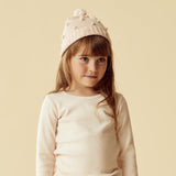 Pink Knitted bauble hat AW24
