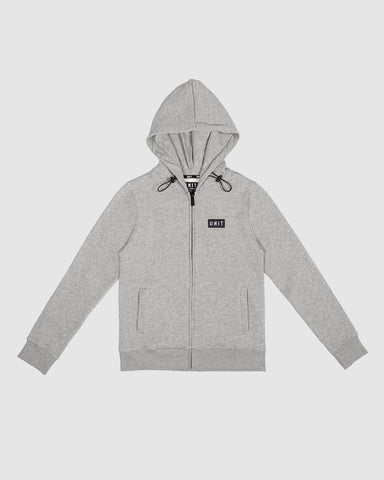 Stack Youth Fleece Zip Hoodie- Grey Marle AW25