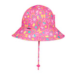 Girls Ponytail Swim Bucket Beach Hat- Summertime SS25
