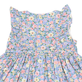 Smocked Floral Dress Blue Floral SS25