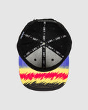 Electric Youth Headwear Flat Peak Snapback Black SS25