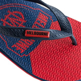 AFL - Melbourne Demons Regular Thongs + Additional Straps