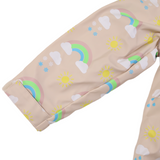 Sunshine & Rainbows Polar Fleece Lined Raincoat Tapioca AW24