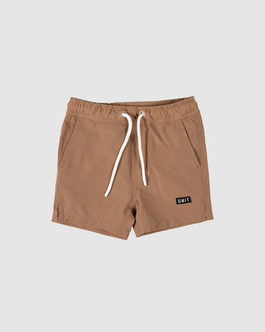 Block Kids Shorts- Khaki SS25