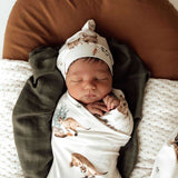 Kanga Organic Jersey Wrap & Beanie Set