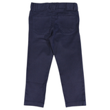 Stretch Twill Chino with Elastic  Waist Navy SS25