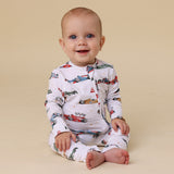 Little Racers Organic Snugglesuit Convertible Romper AW26