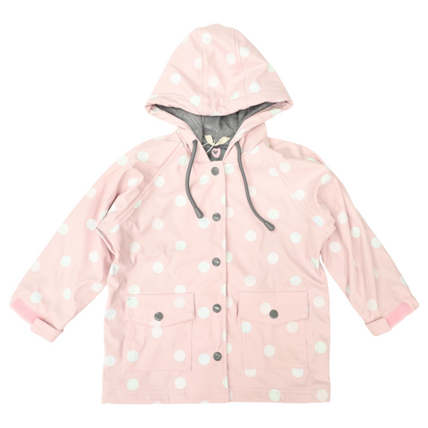 Colour Change Polkadot Raincoat Pink AW25