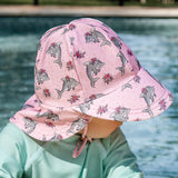 Girls Swim Legionnaire Flap Beach Hat- Dolphin SS25
