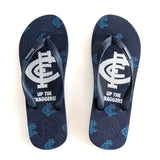 AFL - Carlton Blues Regular Thongs + Additional Straps