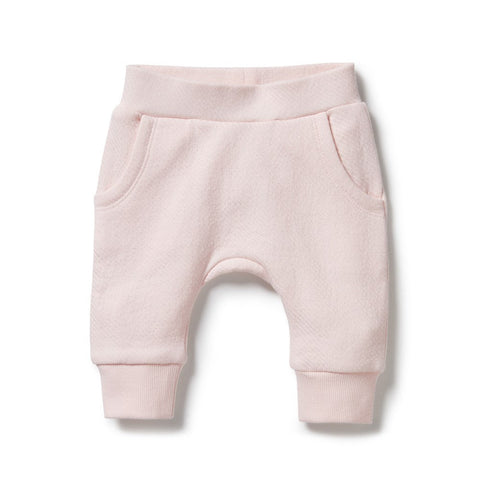 Pink Organic Quilted Pant AW24