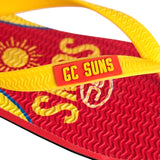 AFL - Gold Coast Suns KIDS Thongs + Additional Straps