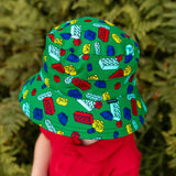 Boys Classic Bucket Sun Hat- Blocks SS25