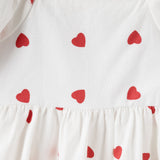 Love Hearts Puff Sleeve Dress SS25