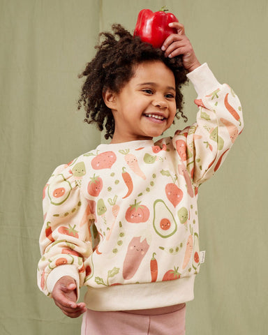 Veggie Crew Yardage Puff Sweater AW25