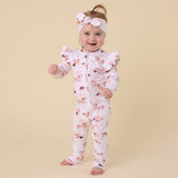 Carousel Organic Snugglesuit Convertible Romper with Frill AW26