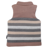 Padded Knit Vest Hazelnut Stripe AW24