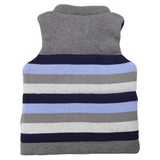 Padded Knit Vest Charcoal Stripe AW24