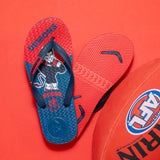 AFL - Melbourne Demons KIDS Thongs + Additional Straps