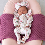 Birds & Blooms Organic Snugglesuit Convertible Romper with Frill AW26