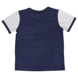 Colour Block Tee Navy SS25