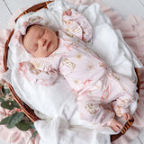 Boots & Bows Organic Snugglesuit Convertible Romper with Frill