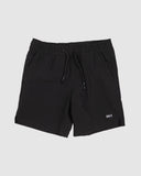 Block Elastic Youth Shorts- Black SS25