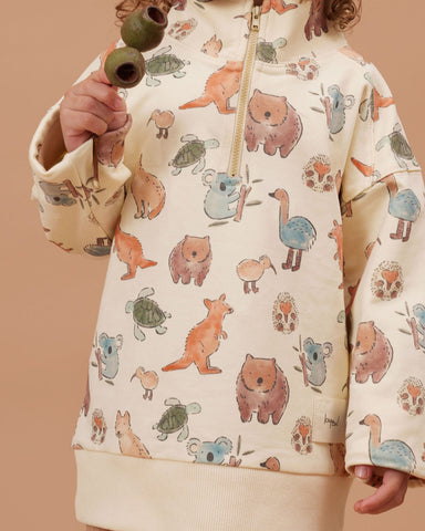 Wild Wonders Half Zip Sweater AW25