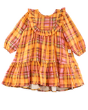 Rainbow Tartan Woven Dress AW26