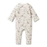 Tribal Woods Organic Zipsuit with feet AW24