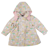 Sunshine & Rainbows Polar Fleece Lined Raincoat Tapioca AW24